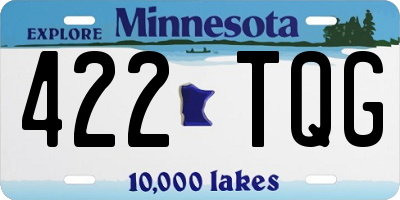 MN license plate 422TQG