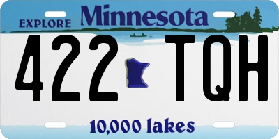 MN license plate 422TQH
