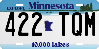 MN license plate 422TQM