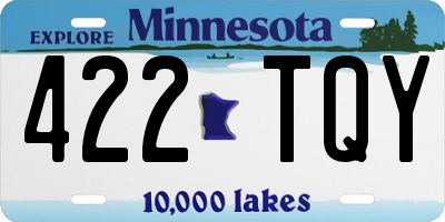 MN license plate 422TQY