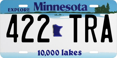 MN license plate 422TRA