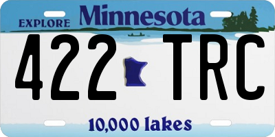 MN license plate 422TRC