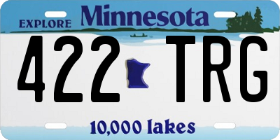 MN license plate 422TRG