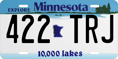 MN license plate 422TRJ