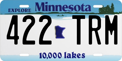 MN license plate 422TRM