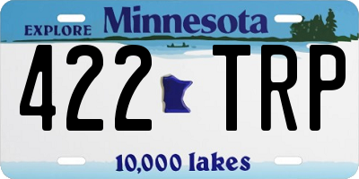 MN license plate 422TRP