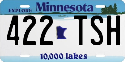 MN license plate 422TSH