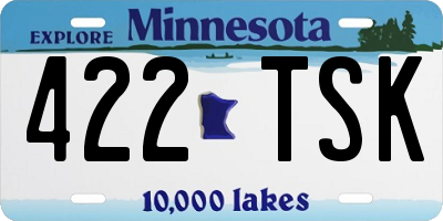 MN license plate 422TSK