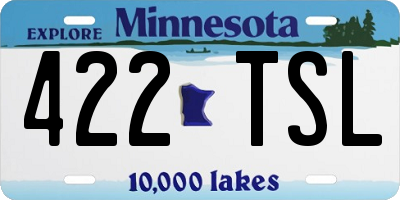 MN license plate 422TSL
