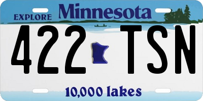 MN license plate 422TSN