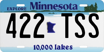 MN license plate 422TSS