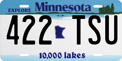 MN license plate 422TSU