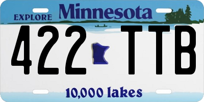 MN license plate 422TTB