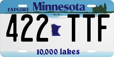 MN license plate 422TTF