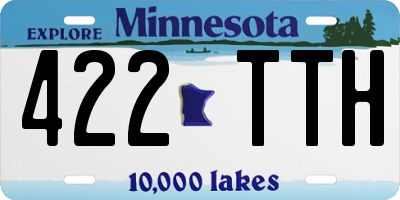 MN license plate 422TTH