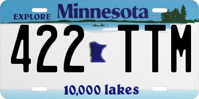 MN license plate 422TTM