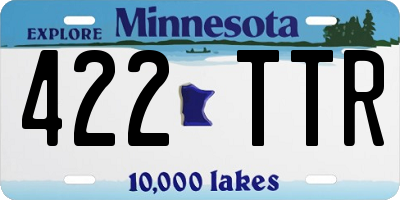 MN license plate 422TTR