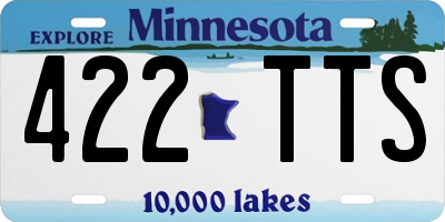 MN license plate 422TTS
