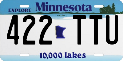 MN license plate 422TTU