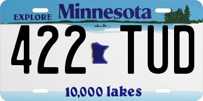 MN license plate 422TUD