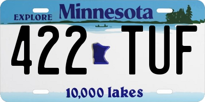 MN license plate 422TUF