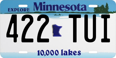 MN license plate 422TUI