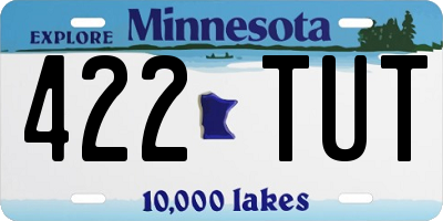 MN license plate 422TUT