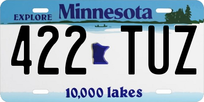 MN license plate 422TUZ