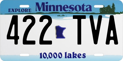 MN license plate 422TVA