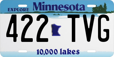 MN license plate 422TVG