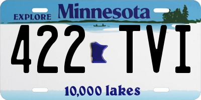 MN license plate 422TVI