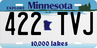MN license plate 422TVJ