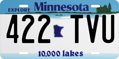 MN license plate 422TVU