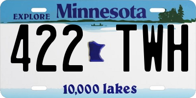 MN license plate 422TWH