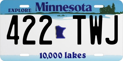 MN license plate 422TWJ