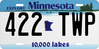 MN license plate 422TWP