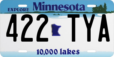 MN license plate 422TYA