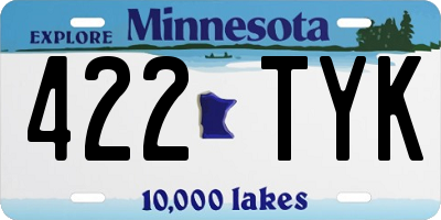 MN license plate 422TYK