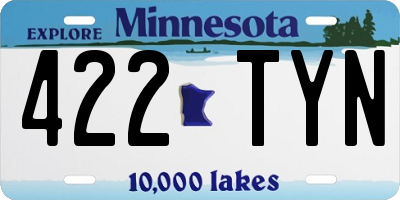 MN license plate 422TYN