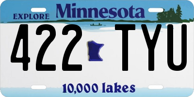 MN license plate 422TYU