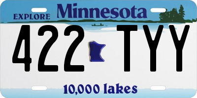 MN license plate 422TYY