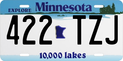 MN license plate 422TZJ