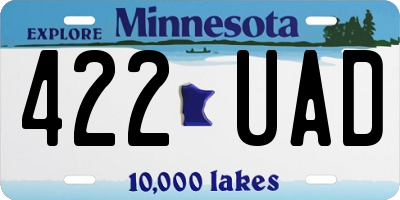 MN license plate 422UAD