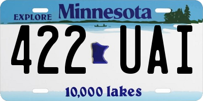 MN license plate 422UAI