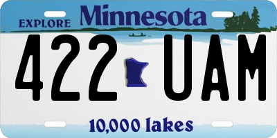 MN license plate 422UAM