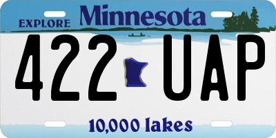 MN license plate 422UAP
