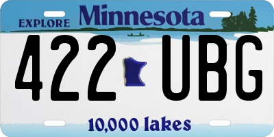 MN license plate 422UBG