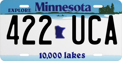 MN license plate 422UCA