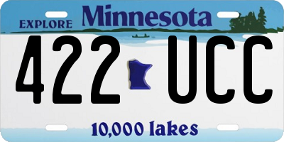 MN license plate 422UCC