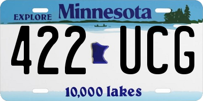 MN license plate 422UCG
